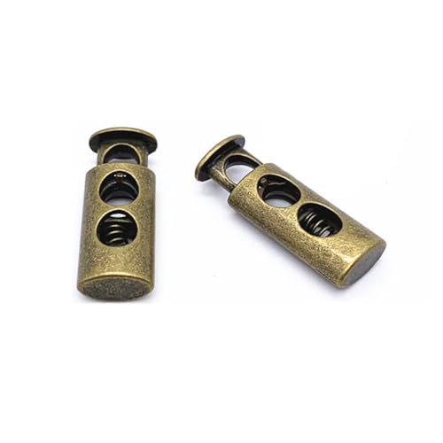 Wisafory 50 Stück Kordelstopper Metall Kordelklemme 2 Loch Kordel Stopper Toggle Stopper Federschnurschlösser Kabelstopper Schnurklemm für Kordelzug, Rucksack, Zelt, Schuhe 2# 50pcs Wisafory 50 Stück Kordelstopper Metall Kordelklemme 2 Loch Kordel Stopper Toggle Stopper Federschnurschlösser Kabelstopper Schnurklemm für Kordelzug, Rucksack, Zelt, Schuhe 2# 50pcs von Wisafory
