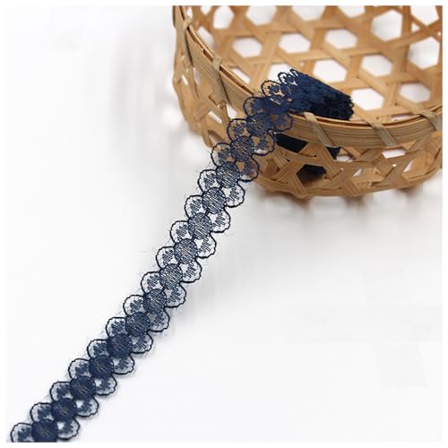 Wisafory 50 Yards Spitzenband Spitzenbesatz Dekoband Spitzenbänder Spitzenborte Spitze Stoff Band zum Basteln Spitzenband Dekoration für Kleidung Scrapbooking Geschenkbox Dunkelblau Wisafory 50 Yards Spitzenband Spitzenbesatz Dekoband Spitzenbänder Spitzenborte Spitze Stoff Band zum Basteln Spitzenband Dekoration für Kleidung Scrapbooking Geschenkbox Dunkelblau von Wisafory