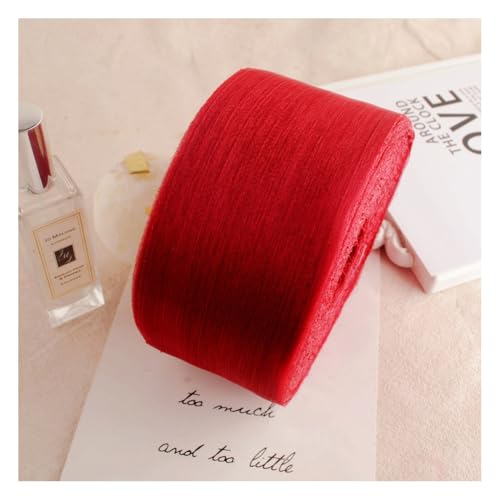 Wisafory 50 Yards x 6 cm Chiffonband Schleifenband Seiden-Geschenkband Falten Dekoband Stoffband für Brautblumenstrauß, Weihnachten, Party, Einladungen, Dekoration, Geschenkverpackung Burgunderrot Wisafory 50 Yards x 6 cm Chiffonband Schleifenband Seiden-Geschenkband Falten Dekoband Stoffband für Brautblumenstrauß, Weihnachten, Party, Einladungen, Dekoration, Geschenkverpackung Burgunderrot von Wisafory