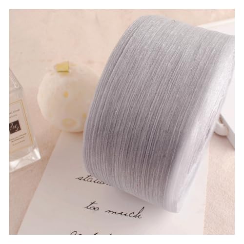 Wisafory 50 Yards x 6 cm Chiffonband Schleifenband Seiden-Geschenkband Falten Dekoband Stoffband für Brautblumenstrauß, Weihnachten, Party, Einladungen, Dekoration, Geschenkverpackung Hellgrau Wisafory 50 Yards x 6 cm Chiffonband Schleifenband Seiden-Geschenkband Falten Dekoband Stoffband für Brautblumenstrauß, Weihnachten, Party, Einladungen, Dekoration, Geschenkverpackung Hellgrau von Wisafory