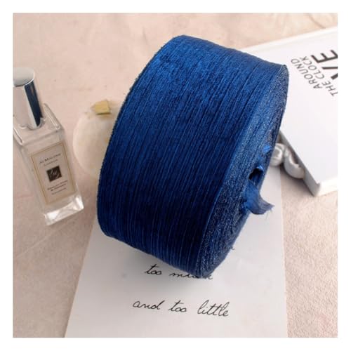 Wisafory 50 Yards x 6 cm Chiffonband Schleifenband Seiden-Geschenkband Falten Dekoband Stoffband für Brautblumenstrauß, Weihnachten, Party, Einladungen, Dekoration, Geschenkverpackung Marineblau Wisafory 50 Yards x 6 cm Chiffonband Schleifenband Seiden-Geschenkband Falten Dekoband Stoffband für Brautblumenstrauß, Weihnachten, Party, Einladungen, Dekoration, Geschenkverpackung Marineblau von Wisafory