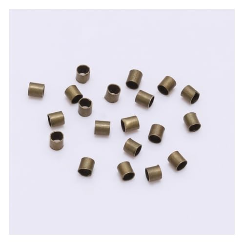 Wisafory 500 Stück Quetschperlen Quetschröhrchen Kupferrohr Crimp Perlen Abstandshalter Mini Lose Perlen Spacer Beads für DIY Ohrring Halskette Armband Schmuckherstellung Bronze 2.5mm Wisafory 500 Stück Quetschperlen Quetschröhrchen Kupferrohr Crimp Perlen Abstandshalter Mini Lose Perlen Spacer Beads für DIY Ohrring Halskette Armband Schmuckherstellung Bronze 2.5mm von Wisafory