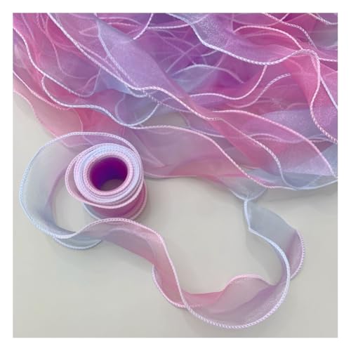 Wisafory 6cm x 10 Yards Schillerndes Organzaband Farbverlauf Spitzenband Polyesterbänder Chiffon Schleifenband Stoffband für Kleidung Scrapbooking Geschenkverpackungen Farbverlauf Lila Wisafory 6cm x 10 Yards Schillerndes Organzaband Farbverlauf Spitzenband Polyesterbänder Chiffon Schleifenband Stoffband für Kleidung Scrapbooking Geschenkverpackungen Farbverlauf Lila von Wisafory