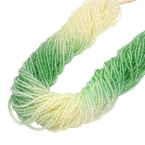 Wisafory 700 Stück 3 mm Glasperlen Farbverlauf Kristallperlen facettierte Rondelle klein Rocailles lose Abstandshalter für DIY, Basteln, Armbänder, Halsketten, Schmuckherstellung Beige Grün Wisafory 700 Stück 3 mm Glasperlen Farbverlauf Kristallperlen facettierte Rondelle klein Rocailles lose Abstandshalter für DIY, Basteln, Armbänder, Halsketten, Schmuckherstellung Beige Grün von Wisafory