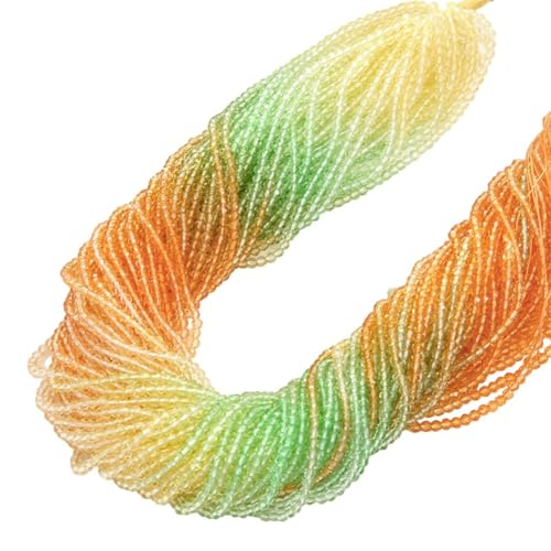 Wisafory 700 Stück 3 mm Glasperlen Farbverlauf Kristallperlen facettierte Rondelle klein Rocailles lose Abstandshalter für DIY, Basteln, Armbänder, Halsketten, Schmuckherstellung Curry Grün Wisafory 700 Stück 3 mm Glasperlen Farbverlauf Kristallperlen facettierte Rondelle klein Rocailles lose Abstandshalter für DIY, Basteln, Armbänder, Halsketten, Schmuckherstellung Curry Grün von Wisafory