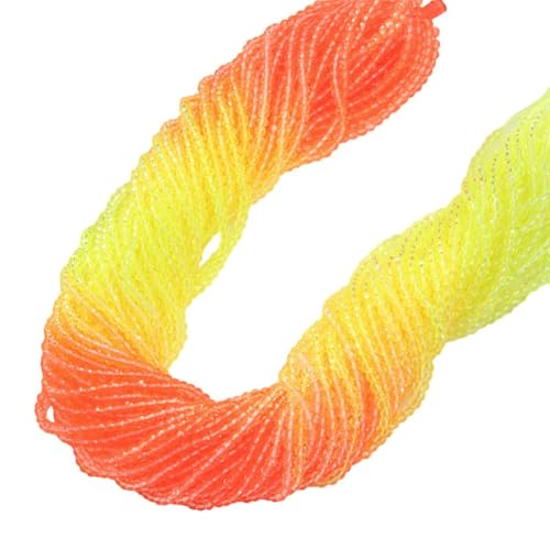 Wisafory 700 Stück 3 mm Glasperlen Farbverlauf Kristallperlen facettierte Rondelle klein Rocailles lose Abstandshalter für DIY, Basteln, Armbänder, Halsketten, Schmuckherstellung Orange Farbton Wisafory 700 Stück 3 mm Glasperlen Farbverlauf Kristallperlen facettierte Rondelle klein Rocailles lose Abstandshalter für DIY, Basteln, Armbänder, Halsketten, Schmuckherstellung Orange Farbton von Wisafory