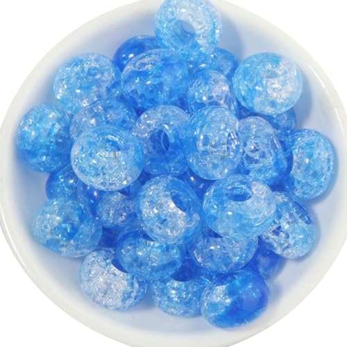 Wisafory Acrylperlen Kristallperlen Crackle-Glasperlen Abstandshalter runde Charms Spacer Perlen mit Großem Loch für Armbänder, Halsketten, Schlüsselanhänger, Schmuckherstellung Dunkelblau 100 Stück Wisafory Acrylperlen Kristallperlen Crackle-Glasperlen Abstandshalter runde Charms Spacer Perlen mit Großem Loch für Armbänder, Halsketten, Schlüsselanhänger, Schmuckherstellung Dunkelblau 100 Stück von Wisafory