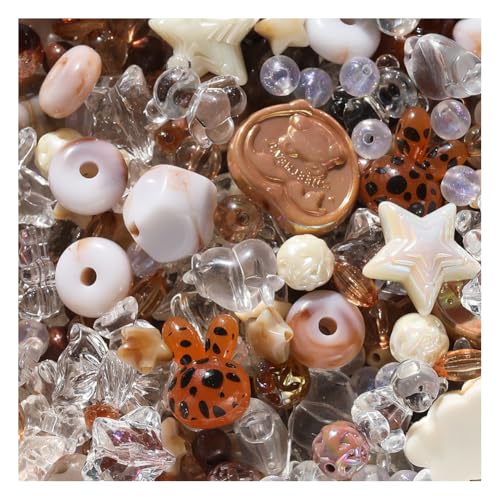 Wisafory Acrylperlen Verschiedene Süßigkeitsperlen Pastellperlen für Armbandherstellung Blumenschleife Bunte Beads Charms Niedlich für Halsketten, Armbänder, Handyketten, 6~38mm Kaffee 20g Wisafory Acrylperlen Verschiedene Süßigkeitsperlen Pastellperlen für Armbandherstellung Blumenschleife Bunte Beads Charms Niedlich für Halsketten, Armbänder, Handyketten, 6~38mm Kaffee 20g von Wisafory