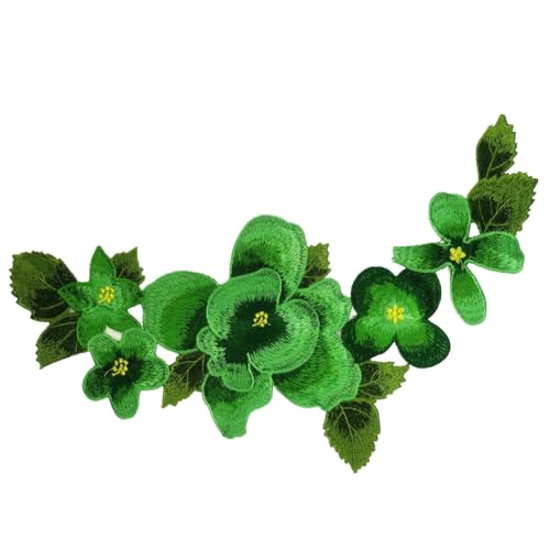 Wisafory Blumenstickerei zum Aufnähen Blumen Bestickte Applikation Spitzenapplikation Patches Blüte Applique Aufbügeln Stickerei Tuch für DIY Nähen Basteln Kleidung Hüte Dekoration Grün Wisafory Blumenstickerei zum Aufnähen Blumen Bestickte Applikation Spitzenapplikation Patches Blüte Applique Aufbügeln Stickerei Tuch für DIY Nähen Basteln Kleidung Hüte Dekoration Grün von Wisafory