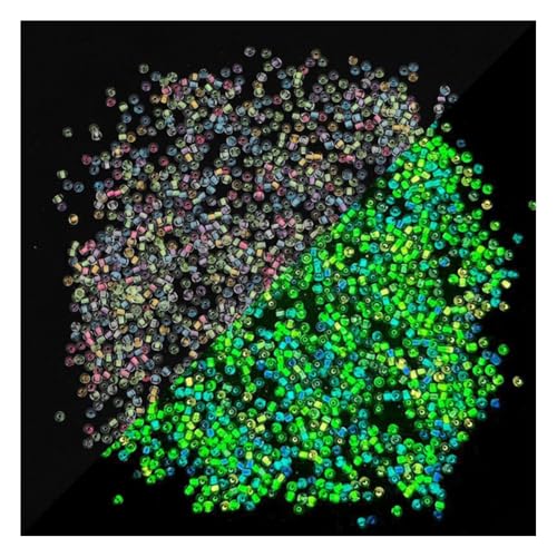 Wisafory Glasperlen, leuchten im Dunkeln Runde Glass Seed Beads leuchtende Spacer-Beads Rocailles kleine Bastelperlen für DIY-Armbänder Halsketten Schmuckherstellung Farbmischungen 4mm 750Pcs Wisafory Glasperlen, leuchten im Dunkeln Runde Glass Seed Beads leuchtende Spacer-Beads Rocailles kleine Bastelperlen für DIY-Armbänder Halsketten Schmuckherstellung Farbmischungen 4mm 750Pcs von Wisafory