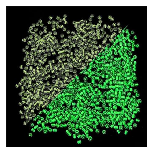 Wisafory Glasperlen, leuchten im Dunkeln Runde Glass Seed Beads leuchtende Spacer-Beads Rocailles kleine Bastelperlen für DIY-Armbänder Halsketten Schmuckherstellung Gelb 3mm 1100Pcs Wisafory Glasperlen, leuchten im Dunkeln Runde Glass Seed Beads leuchtende Spacer-Beads Rocailles kleine Bastelperlen für DIY-Armbänder Halsketten Schmuckherstellung Gelb 3mm 1100Pcs von Wisafory