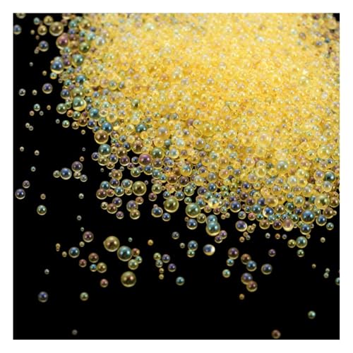 Wisafory Glasperlen 20g 0.4~3mm Harz Blasen Perlen Ohne Loch Wassertropfen-Perlen Harzfüllmaterial Micro Caviar Beads für Harzherstellung Nagel Kunst DIY Verschönerung Dekorationen Gelb Wisafory Glasperlen 20g 0.4~3mm Harz Blasen Perlen Ohne Loch Wassertropfen-Perlen Harzfüllmaterial Micro Caviar Beads für Harzherstellung Nagel Kunst DIY Verschönerung Dekorationen Gelb von Wisafory
