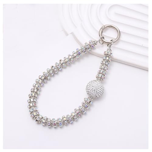 Wisafory Catena per telefono Con Strass, Con brillantini, a Mano, per cellulare, da Donna, 7# Wisafory Catena per telefono Con Strass, Con brillantini, a Mano, per cellulare, da Donna, 7# von Wisafory