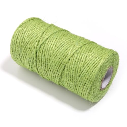 Wisafory Jute Schnur Natürliche Jute-Kordel Juteseil Kordel Farbig Bastelschnur Jutefaserschnur Dekokordel Jutegarn Bindegarn Hanfschnur für DIY Kunsthandwerk Geschenke Verpackungs Hellgrün Wisafory Jute Schnur Natürliche Jute-Kordel Juteseil Kordel Farbig Bastelschnur Jutefaserschnur Dekokordel Jutegarn Bindegarn Hanfschnur für DIY Kunsthandwerk Geschenke Verpackungs Hellgrün von Wisafory