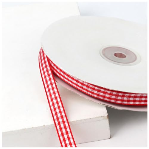 Wisafory Kariertes Band 45 m Geschenkband Dekoband Schleifenband Gingham-Band Karo Stoffband Karoband Bastelband für Geschenk Verpacken Party Dekoration Bastelarbeiten Rot 10mm Wisafory Kariertes Band 45 m Geschenkband Dekoband Schleifenband Gingham-Band Karo Stoffband Karoband Bastelband für Geschenk Verpacken Party Dekoration Bastelarbeiten Rot 10mm von Wisafory