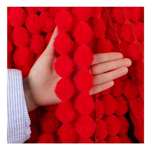 Wisafory Kunstpelz Pompon Quastenbesatz 3cm Nähen Spitzenband Mini Kunstfell Pompon flauschig Pelzbommel Kunstpelz Pompons für Zuhause Vorhang Kissen Kleidung DIY Dekoration Rot 10 Meter Wisafory Kunstpelz Pompon Quastenbesatz 3cm Nähen Spitzenband Mini Kunstfell Pompon flauschig Pelzbommel Kunstpelz Pompons für Zuhause Vorhang Kissen Kleidung DIY Dekoration Rot 10 Meter von Wisafory