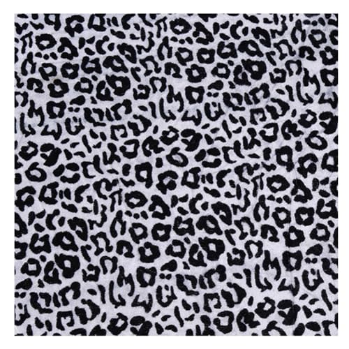 Wisafory Leopardenmuster Stoff 100x150cm Samt Patchwork Polsterstoff Wilder Dschungel Tiere Muster Dekostoff zum Quilten Satinstoff Nähenstoff Meterware für DIY Basteln Nähen Deko 16# von Wisafory