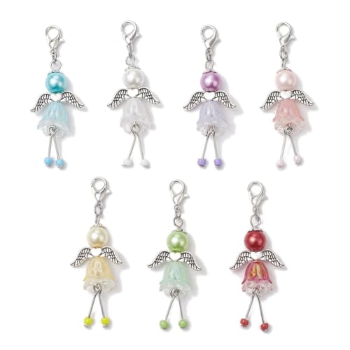 Wisafory Schutzengel Anhänger Glücksengel Schlüsselanhänger Engel Charm Kleine Glücksbringer für DIY Hochzeit Schmuck Halskette Basteln Geburtstag Weihnacht Taufe Kommunion Party 3# Set mit 7 Stück Wisafory Schutzengel Anhänger Glücksengel Schlüsselanhänger Engel Charm Kleine Glücksbringer für DIY Hochzeit Schmuck Halskette Basteln Geburtstag Weihnacht Taufe Kommunion Party 3# Set mit 7 Stück von Wisafory