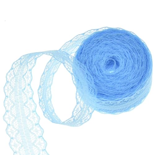 Wisafory Spitzenband 10m x 3cm Spitzenborte zum Nähen Spitzenbordüre Vintage Spitzenstoff Spitzenbesatz Dekoband Spitze Trim Zierband Spitzenbänder für DIY Hochzeit Dekoration Himmelblau Wisafory Spitzenband 10m x 3cm Spitzenborte zum Nähen Spitzenbordüre Vintage Spitzenstoff Spitzenbesatz Dekoband Spitze Trim Zierband Spitzenbänder für DIY Hochzeit Dekoration Himmelblau von Wisafory