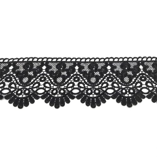 Wisafory Spitzenband Breite 10 cm Spitze mit Blumenmuster Häkelspitze Vintage-Stil Spitzenbesatz Dekoband Spitzenborte für Nähen Handwerk Hochzeit Deko Scrapbooking Geschenkbox Schwarz 2 Yards Wisafory Spitzenband Breite 10 cm Spitze mit Blumenmuster Häkelspitze Vintage-Stil Spitzenbesatz Dekoband Spitzenborte für Nähen Handwerk Hochzeit Deko Scrapbooking Geschenkbox Schwarz 2 Yards von Wisafory