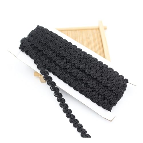 Wisafory Spitzenbesatz Dekoband Zierband Geschenkband Spitzenborte Kordelband Vintage Spitzenband für Nähen Weihnachten Halloween Heim Dekoration Rock Kragen DIY-Basteln 1cm breit Schwarz 10 m Wisafory Spitzenbesatz Dekoband Zierband Geschenkband Spitzenborte Kordelband Vintage Spitzenband für Nähen Weihnachten Halloween Heim Dekoration Rock Kragen DIY-Basteln 1cm breit Schwarz 10 m von Wisafory
