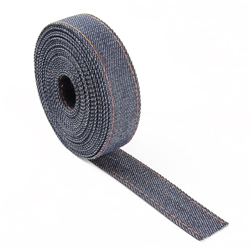 Wisafory Stitch Denim Ribbon Jeansband Jeansstoff-Bordüre Stoffbesatz Kleidungszubehör Retro Schleifenband für Jeans Bows Bastelarbeiten Nähen Kleidung Haarspange DIY Handwerk Dunkelblau 6mm x 5M Wisafory Stitch Denim Ribbon Jeansband Jeansstoff-Bordüre Stoffbesatz Kleidungszubehör Retro Schleifenband für Jeans Bows Bastelarbeiten Nähen Kleidung Haarspange DIY Handwerk Dunkelblau 6mm x 5M von Wisafory