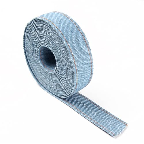 Wisafory Stitch Denim Ribbon Jeansband Jeansstoff-Bordüre Stoffbesatz Kleidungszubehör Retro Schleifenband für Jeans Bows Bastelarbeiten Nähen Kleidung Haarspange DIY Handwerk Hellblau 6mm x 5M Wisafory Stitch Denim Ribbon Jeansband Jeansstoff-Bordüre Stoffbesatz Kleidungszubehör Retro Schleifenband für Jeans Bows Bastelarbeiten Nähen Kleidung Haarspange DIY Handwerk Hellblau 6mm x 5M von Wisafory
