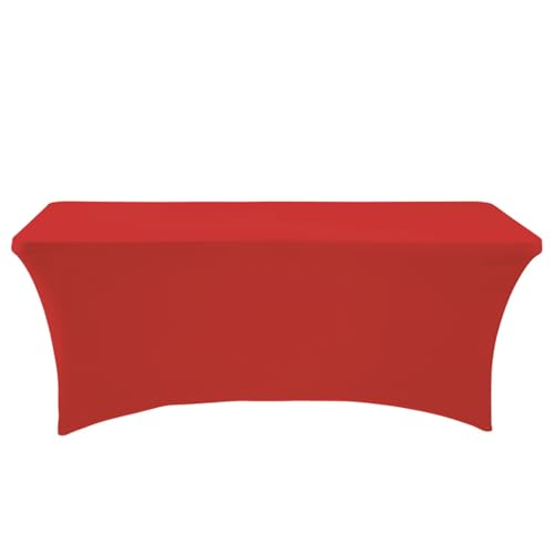 Wisafory Tischdecke Elastische Tischhussen Tischabdeckung Tischtuch Rechteckige Stretch Tischdecke Tischcover Hussen Dekoration für Hochzeit Bankett Events Party Rot 122x60x76cm Wisafory Tischdecke Elastische Tischhussen Tischabdeckung Tischtuch Rechteckige Stretch Tischdecke Tischcover Hussen Dekoration für Hochzeit Bankett Events Party Rot 122x60x76cm von Wisafory