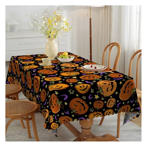Wisafory Tischdecke Halloween rechteckige Tischtuch Abwaschbar Tischdecken Wasserdicht Tischdekoration Fleckschutz Tischwäsche für Party Feiertage Herbst Abendessen Dekor 1# 150 * 260cm Wisafory Tischdecke Halloween rechteckige Tischtuch Abwaschbar Tischdecken Wasserdicht Tischdekoration Fleckschutz Tischwäsche für Party Feiertage Herbst Abendessen Dekor 1# 150 * 260cm von Wisafory