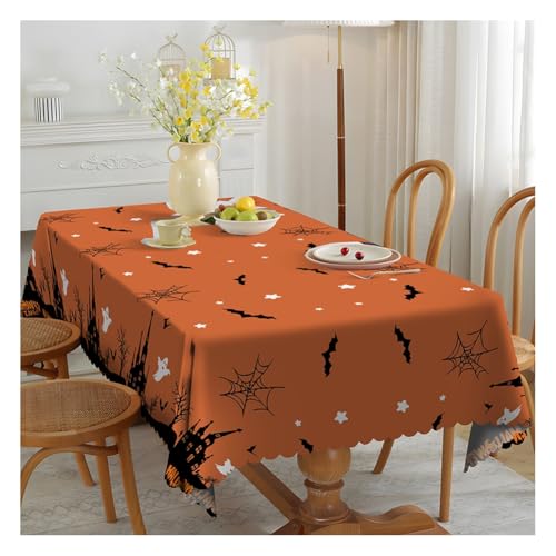 Wisafory Tischdecke Halloween rechteckige Tischtuch Abwaschbar Tischdecken Wasserdicht Tischdekoration Fleckschutz Tischwäsche für Party Feiertage Herbst Abendessen Dekor 3# 150 * 200cm Wisafory Tischdecke Halloween rechteckige Tischtuch Abwaschbar Tischdecken Wasserdicht Tischdekoration Fleckschutz Tischwäsche für Party Feiertage Herbst Abendessen Dekor 3# 150 * 200cm von Wisafory