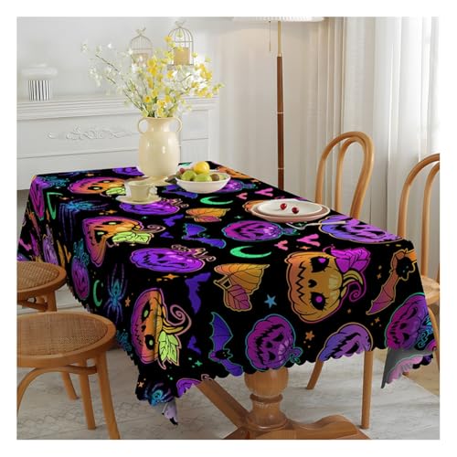 Wisafory Tischdecke Halloween rechteckige Tischtuch Abwaschbar Tischdecken Wasserdicht Tischdekoration Fleckschutz Tischwäsche für Party Feiertage Herbst Abendessen Dekor 4# 150 * 180cm Wisafory Tischdecke Halloween rechteckige Tischtuch Abwaschbar Tischdecken Wasserdicht Tischdekoration Fleckschutz Tischwäsche für Party Feiertage Herbst Abendessen Dekor 4# 150 * 180cm von Wisafory