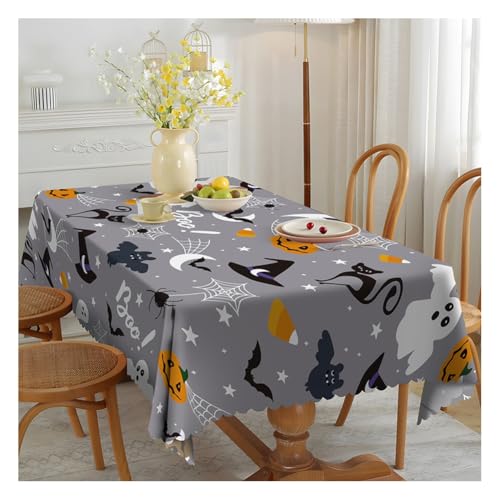 Wisafory Tischdecke Halloween rechteckige Tischtuch Abwaschbar Tischdecken Wasserdicht Tischdekoration Fleckschutz Tischwäsche für Party Feiertage Herbst Abendessen Dekor 5# 150 * 260cm Wisafory Tischdecke Halloween rechteckige Tischtuch Abwaschbar Tischdecken Wasserdicht Tischdekoration Fleckschutz Tischwäsche für Party Feiertage Herbst Abendessen Dekor 5# 150 * 260cm von Wisafory