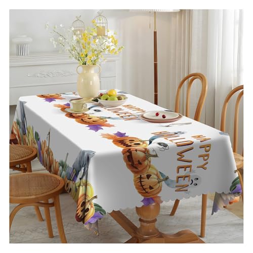 Wisafory Tischdecke Halloween rechteckige Tischtuch Abwaschbar Tischdecken Wasserdicht Tischdekoration Fleckschutz Tischwäsche für Party Feiertage Herbst Abendessen Dekor 6# 150 * 200cm Wisafory Tischdecke Halloween rechteckige Tischtuch Abwaschbar Tischdecken Wasserdicht Tischdekoration Fleckschutz Tischwäsche für Party Feiertage Herbst Abendessen Dekor 6# 150 * 200cm von Wisafory