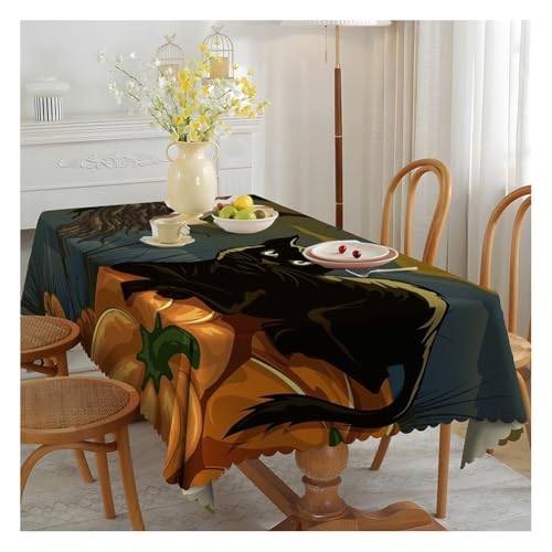Wisafory Tischdecke Halloween rechteckige Tischtuch Abwaschbar Tischdecken Wasserdicht Tischdekoration Fleckschutz Tischwäsche für Party Feiertage Herbst Abendessen Dekor 8# 150 * 180cm Wisafory Tischdecke Halloween rechteckige Tischtuch Abwaschbar Tischdecken Wasserdicht Tischdekoration Fleckschutz Tischwäsche für Party Feiertage Herbst Abendessen Dekor 8# 150 * 180cm von Wisafory