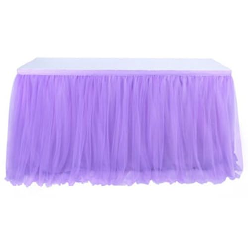Wisafory Tüll Tischrock Tütü Party Tischröcke Romantische Tüll Schreibtisch Gaze Tischdekoration Mesh Fluffy Tischdecke für Hochzeit Geburtstag Party Babyparty Dekoration Lila 183 * 77cm Wisafory Tüll Tischrock Tütü Party Tischröcke Romantische Tüll Schreibtisch Gaze Tischdekoration Mesh Fluffy Tischdecke für Hochzeit Geburtstag Party Babyparty Dekoration Lila 183 * 77cm von Wisafory