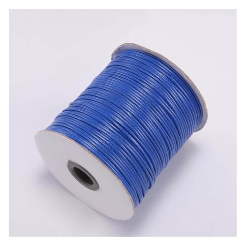 Wisafory Wachsschnur Lederband Lederschnur Leder Seil Lederriemen Lederbänder Bastelschnur für Schmuckherstellung Armbänder Basteln Dekorieren DIY-Projekte Nähen Blau 1mm x 10M von Wisafory
