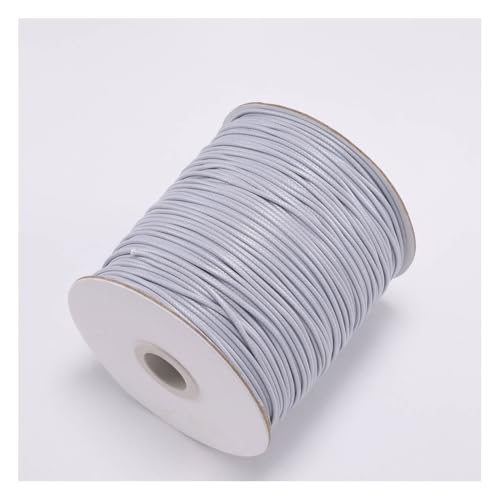 Wisafory Wachsschnur Lederband Lederschnur Leder Seil Lederriemen Lederbänder Bastelschnur für Schmuckherstellung Armbänder Basteln Dekorieren DIY-Projekte Nähen Grau 0.8mm x 10M von Wisafory