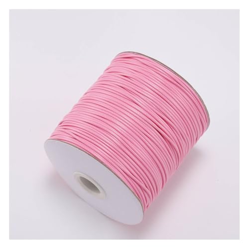 Wisafory Wachsschnur Lederband Lederschnur Leder Seil Lederriemen Lederbänder Bastelschnur für Schmuckherstellung Armbänder Basteln Dekorieren DIY-Projekte Nähen Rosa 0.5mm x 10M von Wisafory