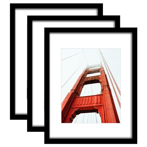 Wiscet Bilderrahmen-Set, 27,9 x 35,6 cm, Schwarz, Wand-/Tischhalterung, MDF-Holz, High-Definition-Plexiglas, mehrere Display-Optionen, 3 Stück Wiscet Bilderrahmen-Set, 27,9 x 35,6 cm, Schwarz, Wand-/Tischhalterung, MDF-Holz, High-Definition-Plexiglas, mehrere Display-Optionen, 3 Stück von Wiscet