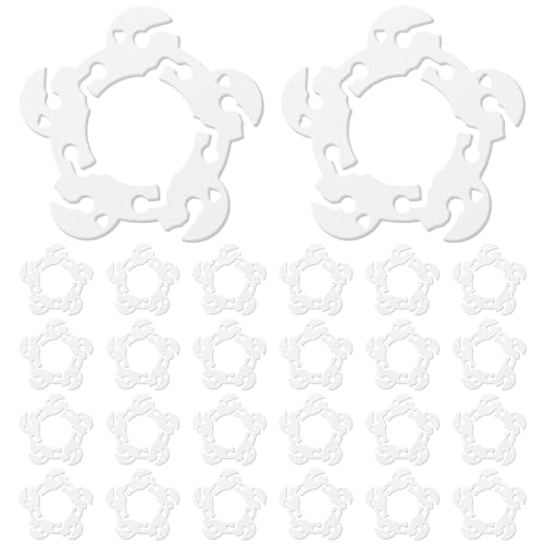 Wisebom 100 Stück Ballon Clips Halter, 6 x 6 cm Ballon Halterung Clip, Ballonbogen Halterung Schnalle für Hochzeit Event Dekorationen Birthday Party Supplies von Wisebom