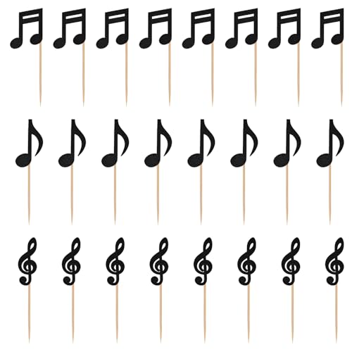 Wisebom 24 Stück Musik Noten Tortendeko, Glitzer Musik Cupcake Topper, Musikinstrument Cupcake Topper Musiknoten Silhouetten Cake Deko für Baby Shower Hochzeit Geburtstag Party Torten Dekorationen Wisebom 24 Stück Musik Noten Tortendeko, Glitzer Musik Cupcake Topper, Musikinstrument Cupcake Topper Musiknoten Silhouetten Cake Deko für Baby Shower Hochzeit Geburtstag Party Torten Dekorationen von Wisebom