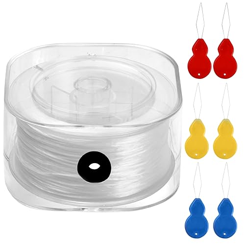 Wisebom Gummiband für Armbänder Elastisch, Kristall Armband Schnur mit Perlennadel, Elastic Cord Beading Thread, Schmuckfaden Nylonschnur für Perlenschmuck, Schmuckherstellung, Halskette, DIY Basteln Wisebom Gummiband für Armbänder Elastisch, Kristall Armband Schnur mit Perlennadel, Elastic Cord Beading Thread, Schmuckfaden Nylonschnur für Perlenschmuck, Schmuckherstellung, Halskette, DIY Basteln von Wisebom