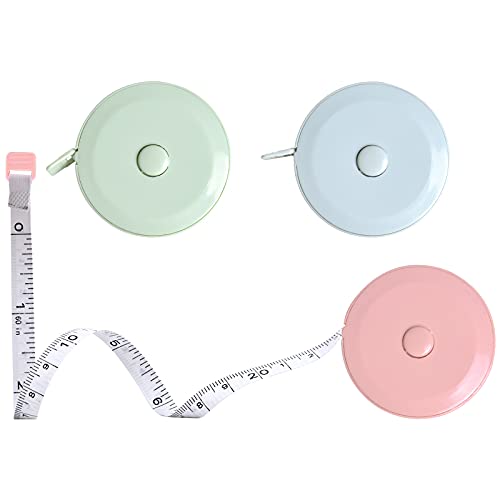 Wisebom Maßbänder Körper Automatisch Einziehbares Maßband, 3Pcs Doppelseitiges Measuring Tape 150cm/60in, Weiches Nähen Massband Schneidermaßband für Messen von Länge Brust Taille Wisebom Maßbänder Körper Automatisch Einziehbares Maßband, 3Pcs Doppelseitiges Measuring Tape 150cm/60in, Weiches Nähen Massband Schneidermaßband für Messen von Länge Brust Taille von Wisebom