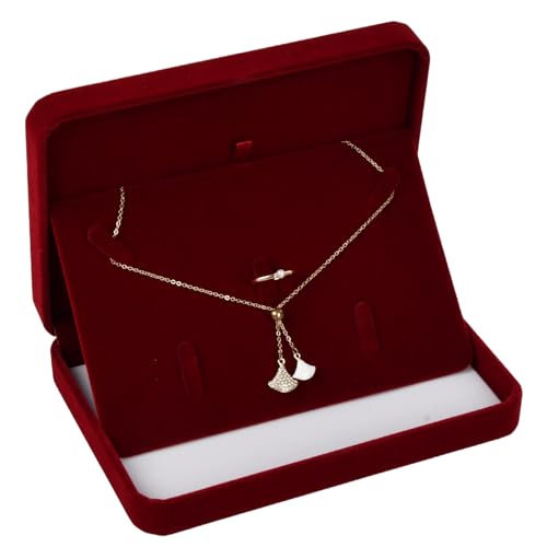 Wisebom Samt Groß Halsketten Box, Geschenkboxen Set Reise Schmuck Organizer Samt Schmuckschatulle für Schmuck Halskette Ohrring Ring Hochzeit Schmuck Lagerung Wisebom Samt Groß Halsketten Box, Geschenkboxen Set Reise Schmuck Organizer Samt Schmuckschatulle für Schmuck Halskette Ohrring Ring Hochzeit Schmuck Lagerung von Wisebom