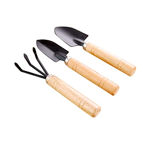 Wisecoco Langlebiges Gartenwerkzeug-Set – Pflanzkelle, Handschaufel, Grubber-H-Werkzeug – Mini-Set Für Haushaltspflanzung, Blumengärtnerei Und Jäten von Wisecoco