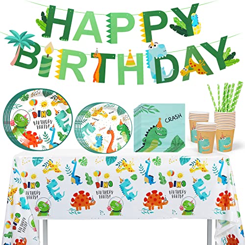 66Pcs Dinosaurier Geburtstags Geschirr Set,Dino Geschirr Kindergeburtstag,Dinosaurier Geburtstag Party Supplies Set Deko ,Grün Pappteller Becher Strohhalme Servietten Banner Geburtstagsfeier Junge 66Pcs Dinosaurier Geburtstags Geschirr Set,Dino Geschirr Kindergeburtstag,Dinosaurier Geburtstag Party Supplies Set Deko ,Grün Pappteller Becher Strohhalme Servietten Banner Geburtstagsfeier Junge von Wishstar