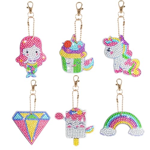 Diamond Painting Einhorn Geschenke Kinder, Diamant Malerei Spielzeug für 6-12 Jahre, DIY Schlüsselanhänger Basteln Mädchen für Kinder im Alter von 6–8, Bastelset Kinder Geschenke ab 4 5 6 Jahre Diamond Painting Einhorn Geschenke Kinder, Diamant Malerei Spielzeug für 6-12 Jahre, DIY Schlüsselanhänger Basteln Mädchen für Kinder im Alter von 6–8, Bastelset Kinder Geschenke ab 4 5 6 Jahre von Wishstar