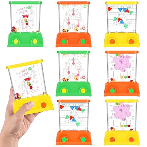 Wasser Flipper Kinder, 8 Stück Handheld Wasser Flipper, Mini Flipper Water Game, Wasser Spiel Geduldspiele für Kinder, Mitgebsel Kindergeburtstag Fische Ring Spiele Wasser Flipper Kinder, 8 Stück Handheld Wasser Flipper, Mini Flipper Water Game, Wasser Spiel Geduldspiele für Kinder, Mitgebsel Kindergeburtstag Fische Ring Spiele von Wishstar