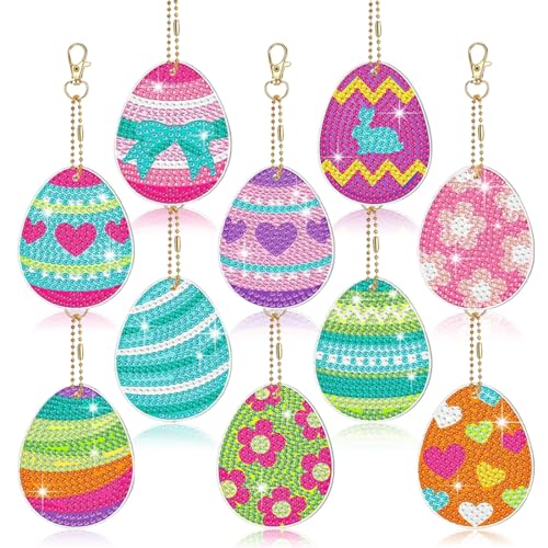 Wishstar 5D Diamond Painting Set Ostern,10 Stück Osterei Diamantmalerei Schlüsselanhänger,DIY Ostern Diamond Painting,Diamant Malerei Kits Osterei,Ostern Kinder DIY Bastelgeschenke Geschenk Wishstar 5D Diamond Painting Set Ostern,10 Stück Osterei Diamantmalerei Schlüsselanhänger,DIY Ostern Diamond Painting,Diamant Malerei Kits Osterei,Ostern Kinder DIY Bastelgeschenke Geschenk von Wishstar