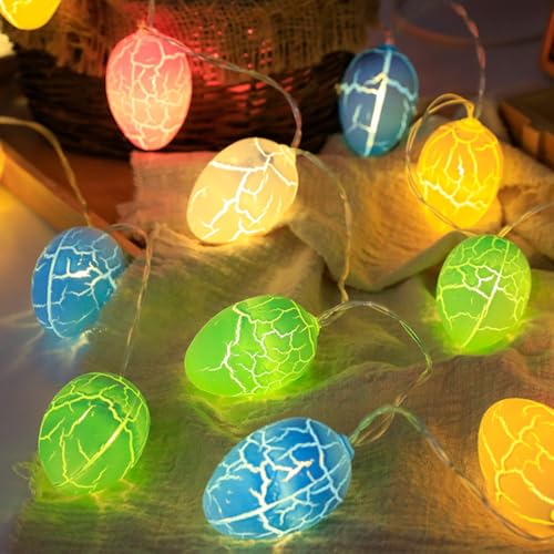 Wishstar Ostereier Lichterkette 150cm, Geknackt Ostereier Led Osterbeleuchtung, Osterdekoration Lichterkette, 10 Led Osterbeleuchtung, Lichterkette Ostern, Osterdeko Innen Wishstar Ostereier Lichterkette 150cm, Geknackt Ostereier Led Osterbeleuchtung, Osterdekoration Lichterkette, 10 Led Osterbeleuchtung, Lichterkette Ostern, Osterdeko Innen von Wishstar